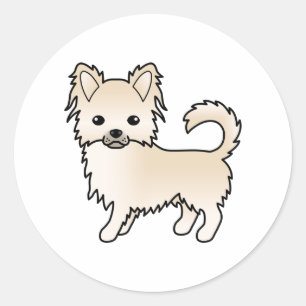 Adesivo Cachorro de Cartoon Casaco Chihuahua Cute