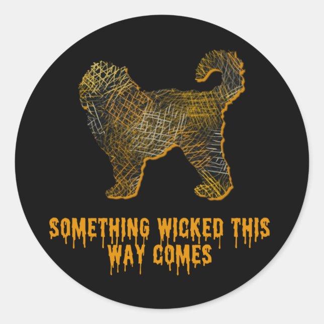 Adesivo Cachorro de Cockapoo Diversão de Silhoueen (Frente)