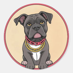 Adesivo Cachorro de desenho animado fofo