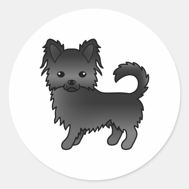 Adesivo Cachorro De Desenho Animado Fofo Chihuahua De Casa (Frente)