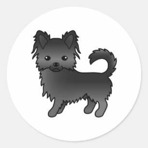 Adesivo Cachorro de desenho animado preto de longa Casaco