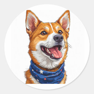 Adesivo Cachorro de Desenho Fofo
