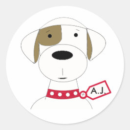 Adesivo Cachorro de Desenho Fofo