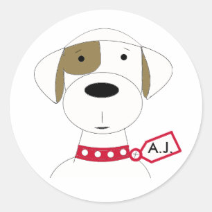 Adesivo Cachorro de Desenho Fofo