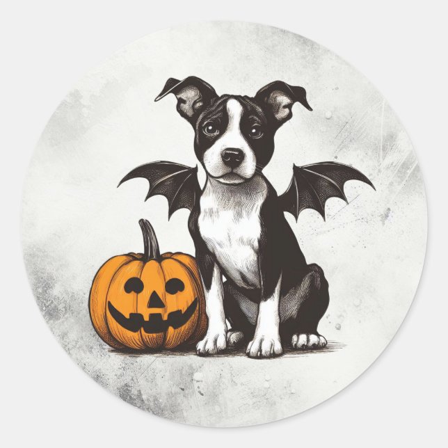 Adesivo Cachorro de Halloween (Frente)
