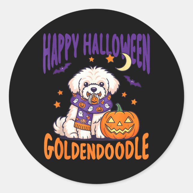 Adesivo Cachorro de Halloween Fantasma Cachorro Mãe de Cac (Frente)
