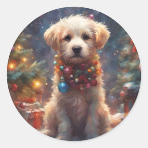 Adesivo Cachorro de Natal