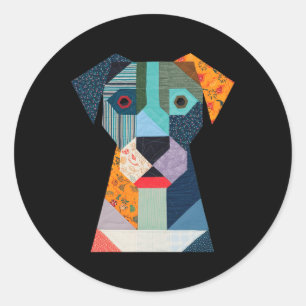 Adesivo Cachorro De Padrões De Inclinação Para Quilter Sew