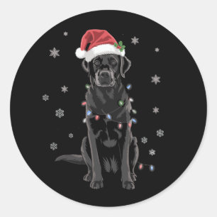 Adesivo Cachorro de pijama com luz de árvore de Natal Labr