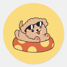 Cachorro de Verão legal flutuante - Festa de Pisci