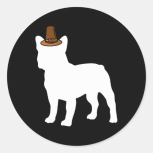 Adesivo Cachorro do Dia de Ação de Graças Cachorro Puppy L