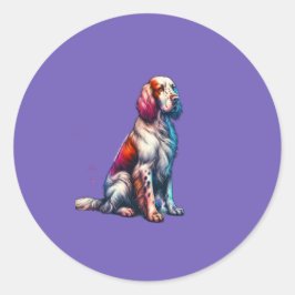 Adesivo Cachorro do Setter Inglês