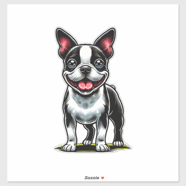 Adesivo Cachorro Doce Bustie (Folha)