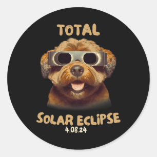 Adesivo Cachorro Eclipse Vestindo Gamas Eclipse Solares