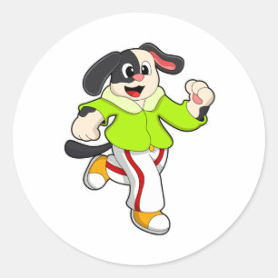 Adesivo Cachorro em Corrente