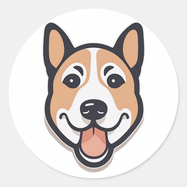 Adesivo Cachorro engraçado2 (Frente)