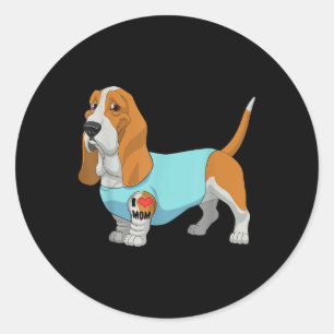 Adesivo Cachorro Engraçado Eu Amo Mamãe Tatuagem Dotada