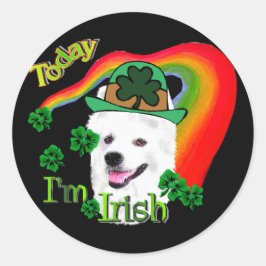 Adesivo Cachorro Eskimo Americano St Patricks