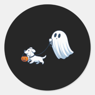Adesivo Cachorro Fantasma Andando Cachorro Fantasma Hallow