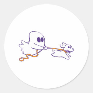 Adesivo Cachorro Fantasma Bonito Walker Figurino de Hallow