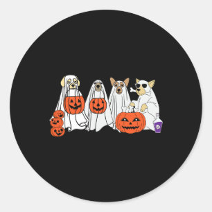 Adesivo Cachorro Fantasma Cachorro Bonito Vestido Como Hal