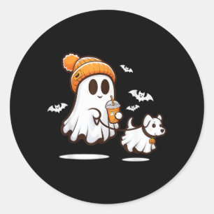 Adesivo Cachorro Fantasma Engraçado Andando Fantasma de Ca