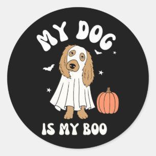 Adesivo Cachorro Feminino É Boo Para Vibrações De Hallowee