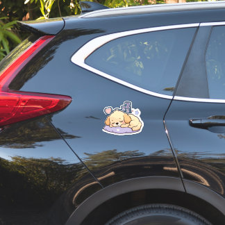Adesivo Cachorro Fofo Dormindo - Kawaii Vinyl de Cachorrin