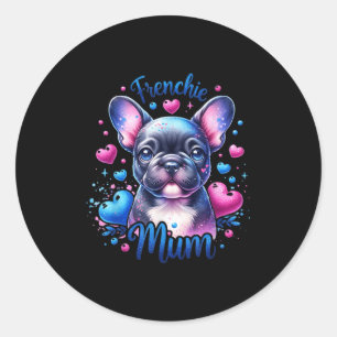 Adesivo Cachorro francês Mãe branca e colorida Cachorro fr