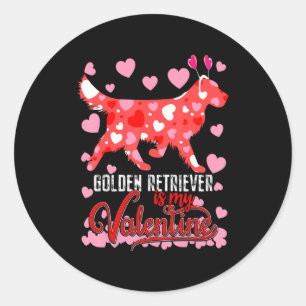 Adesivo Cachorro Golden Retriever Engraçado é Meu Namorado