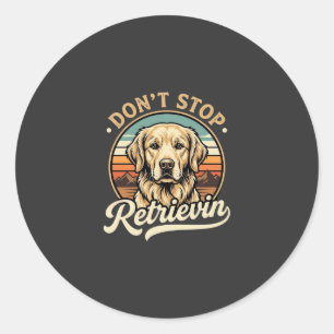 Adesivo Cachorro Golden Retriever Não Para de Recuperar