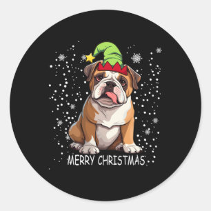 Adesivo Cachorro-Grande Inglês Árvore de Natal Doce Xmas D