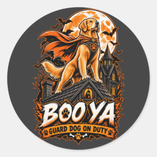 Adesivo Cachorro Guardião Boo Ya em Serviço Golden Retriev
