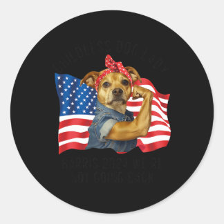 Adesivo Cachorro Isolado Mãe 2024 Kamala Harris Voto Engra
