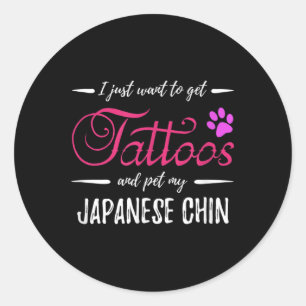 Adesivo Cachorro Japonês Lover Tatuagem Engraçada Cachorro