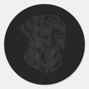 Adesivo Cachorro Labrador Retriever Labrinto Preto Usando