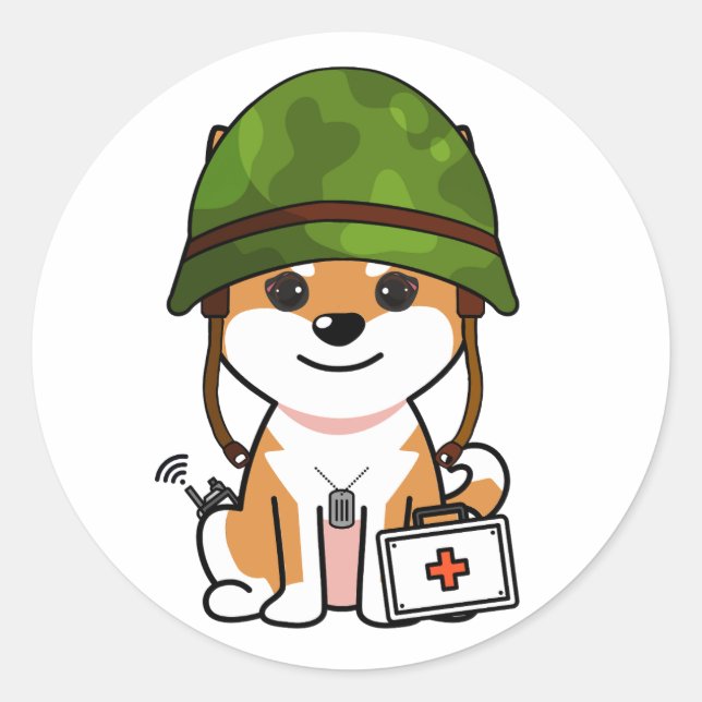 Adesivo Cachorro Laranja-Cachorro Vestindo capacete do exé (Frente)