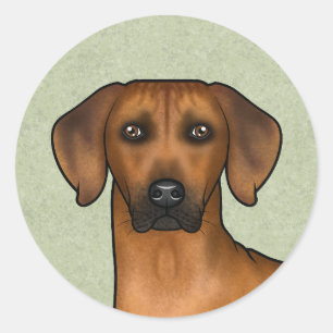 Adesivo Cachorro Leão Africano Rhodesian Ridgeback Cabeça 