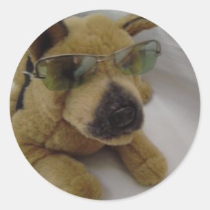 Adesivo Cachorro Legal de Óculos de Sol