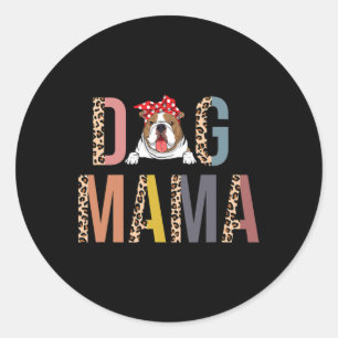 Adesivo Cachorro Mama Leopard Impressão Cachorro Mãe