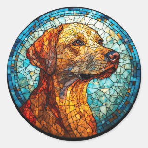 Adesivo Cachorro Mosaico Colorido