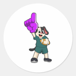 Adesivo Cachorro no Futebol