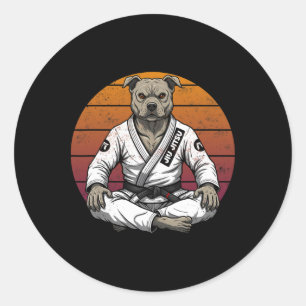 Adesivo Cachorro Novato Funny Brasileiro Jiu Jitsu Retro G