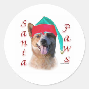 Adesivo Cachorro Papai noel australiano
