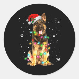 Adesivo Cachorro Pastor Alemão Árvore Natal Dogs Presentes