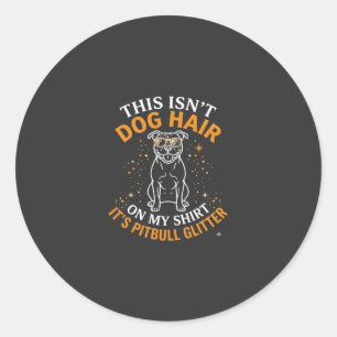 Adesivo Cachorro Pitbull Cabelo Brilho Usando Óculos De So