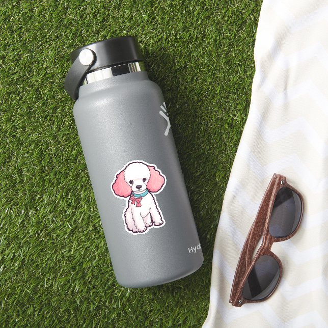 Adesivo Cachorro Poodle Super Fofo   (HydroFlask Insitu)