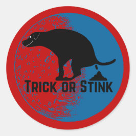 Adesivo Cachorro-Pooping-Trick ou Stink