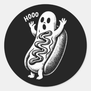 Adesivo Cachorro Quente Fantasma Assombrado Halloween Dive