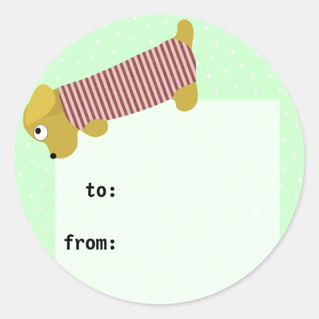 Adesivo cachorro-quente vestido (Frente)